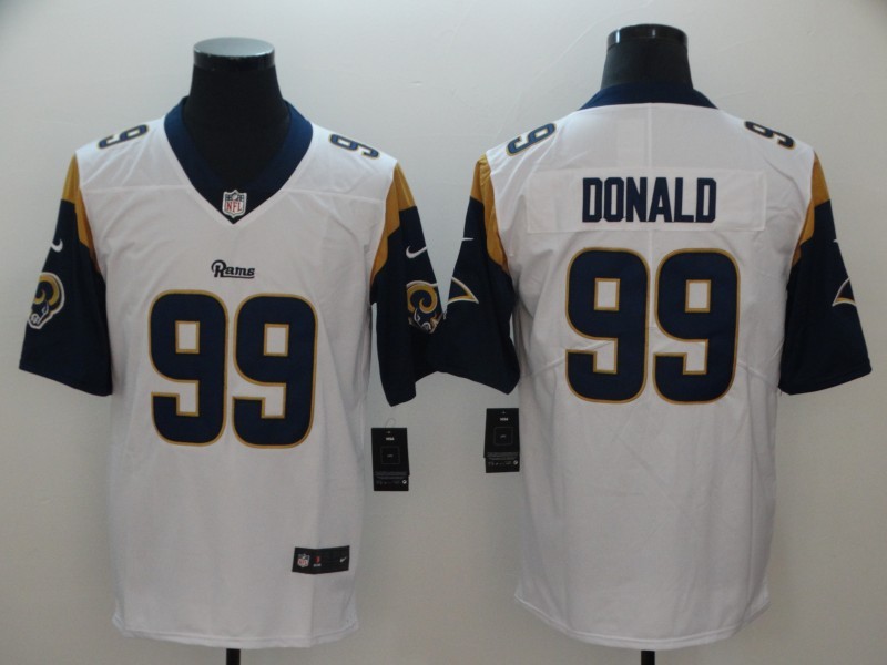 Men's Los Angeles Rams Aaron Donald #99 White Jersey